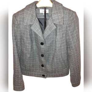 Calvin Klein Women's Blazer Size 8 Preppy Collegiate Academic Old Money
